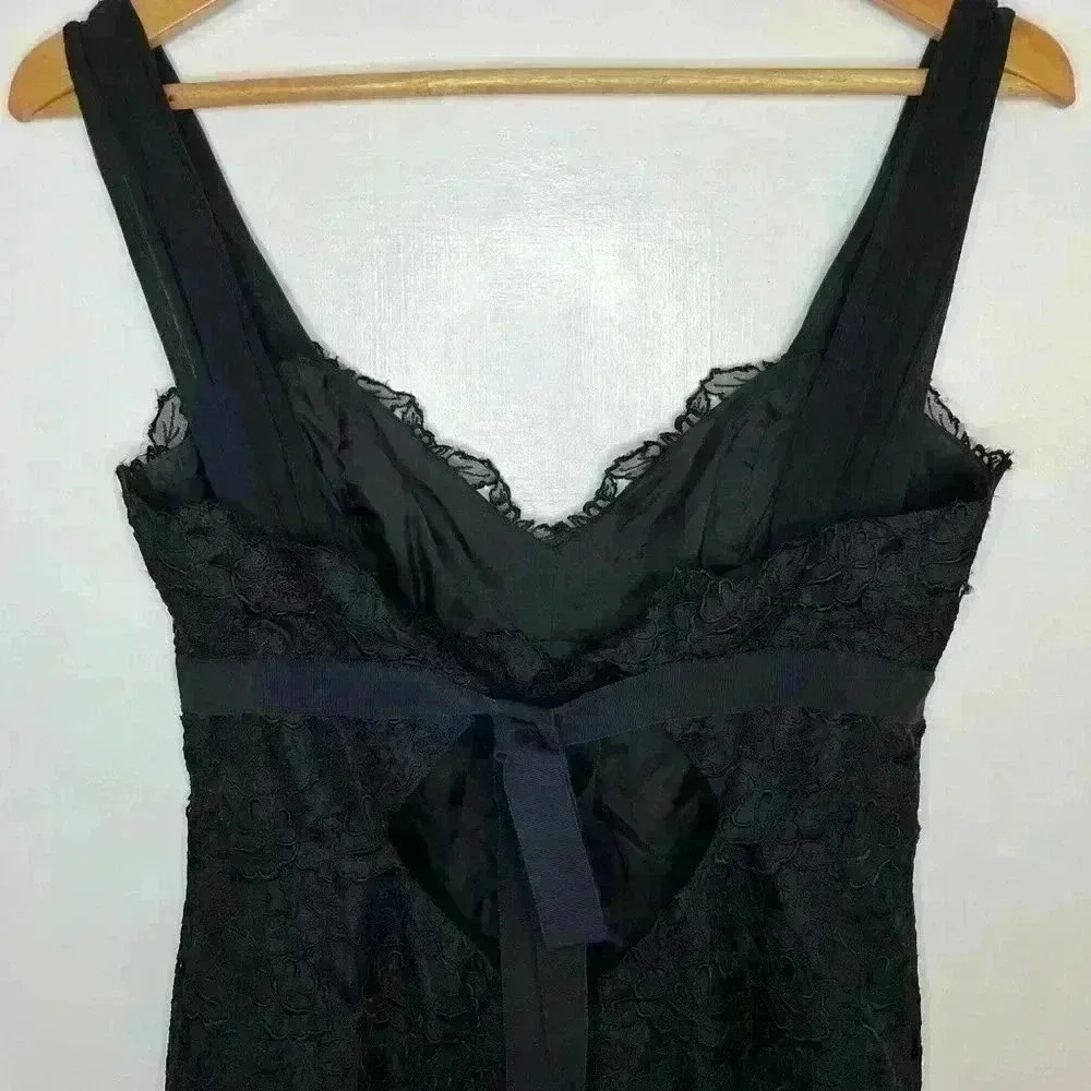 Women’s Silk, Lacey Nicole Miller Black Dress Size 8 - Picture 11 of 16